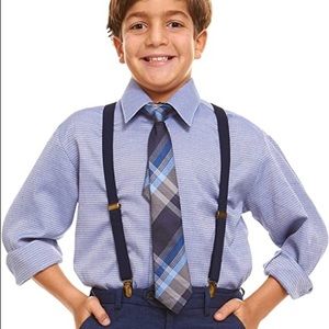 'Aqua' Boys Dress Shirt w/Tie